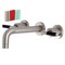 Kingston Brass KS8128CKL Two-Handle Wall Mount Bathroom Faucet, Brushed Nickel KS8128CKL - alternate 1